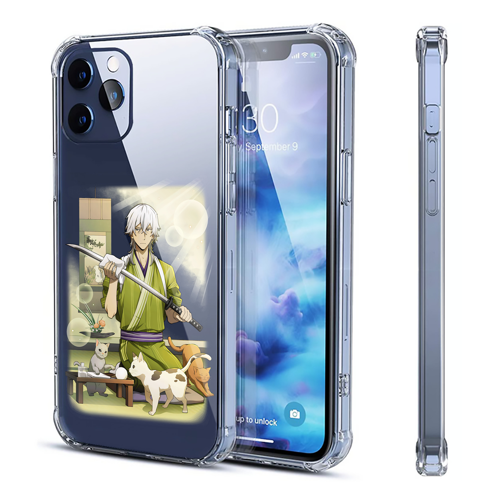 （画像用） 文豪ストレイドッグス Bungo Stray Dogs 【iPhone 12シリーズ対応】透明スマホケース（クリアソフトケース）